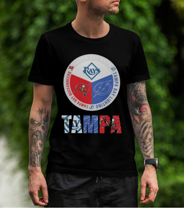 Tampa Bay Rays X Tampa Bay Lightning X Tampa Bay Buccaneers T-Shirt