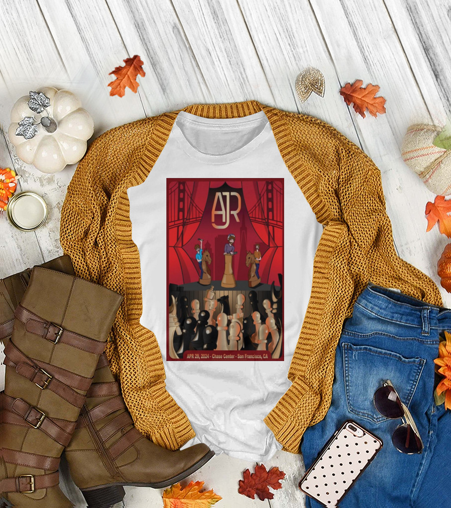 AJR APR 29 2024 Chase Center San Francisco CA T-Shirt