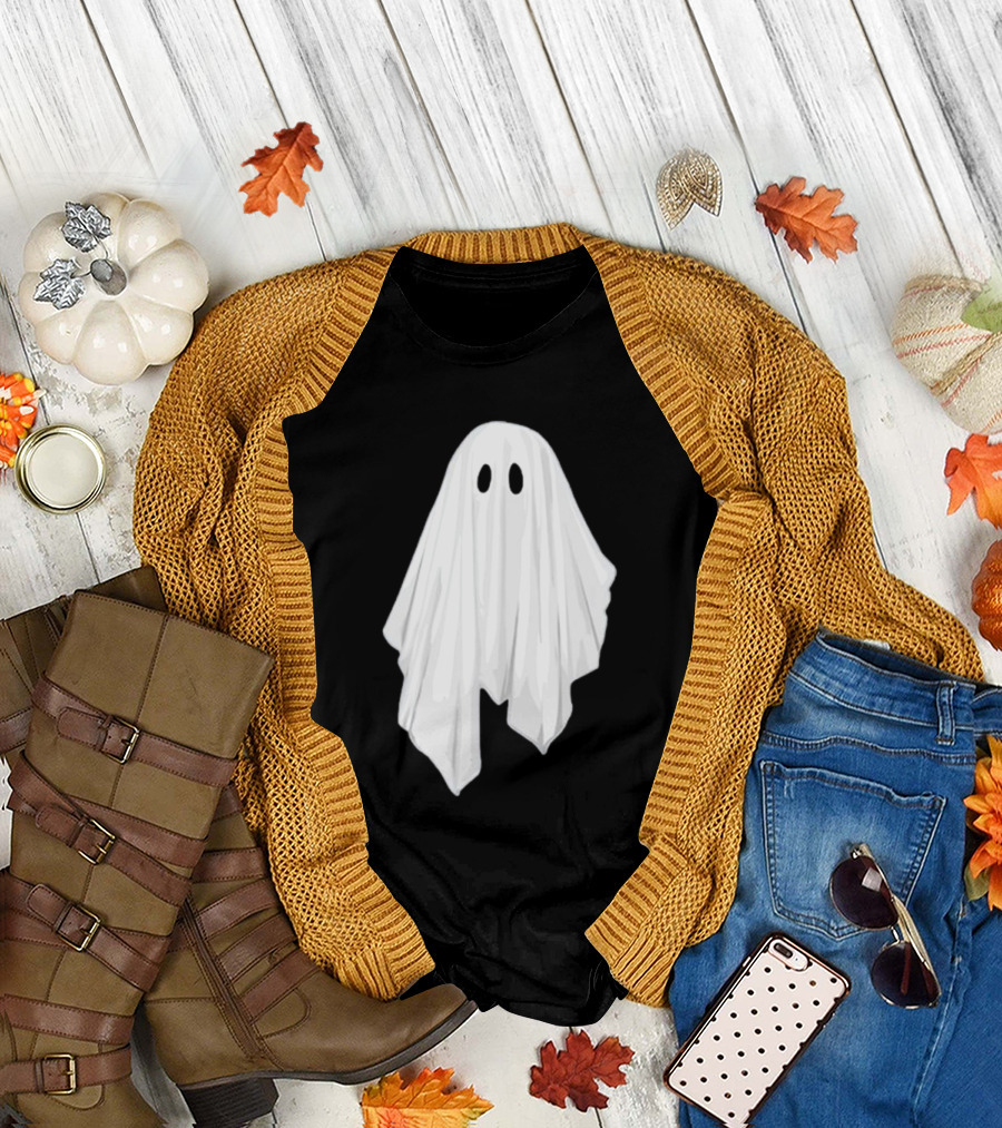 Adam Berry Glow-In-The-Dark Ghost White Sheet Specter T-Shirt