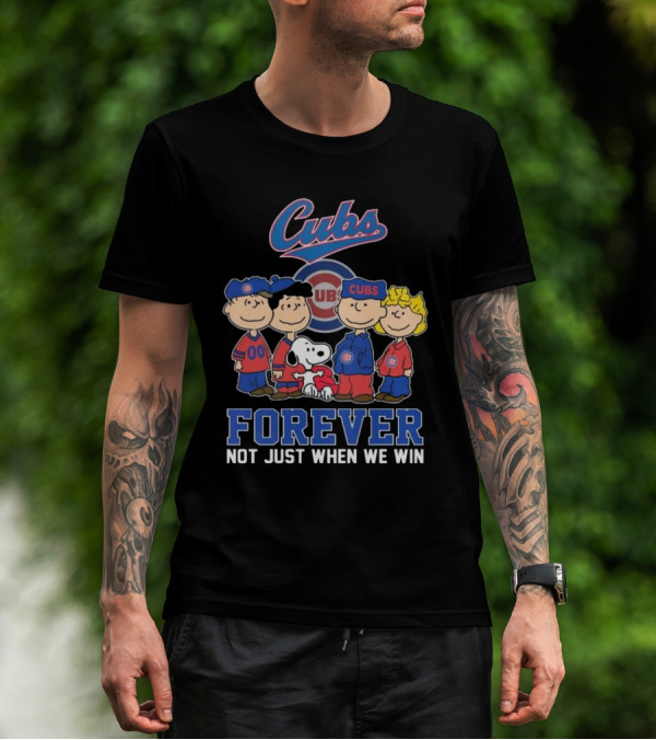 Cubs Snoopy And Friends Forever Not Just When We Win T-Shirt