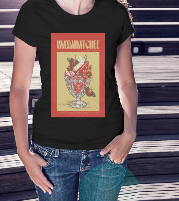 Waxahatchee With Georgi Morozov Concert Poster May 10 2024 Houston Heights Theatre T-Shirt