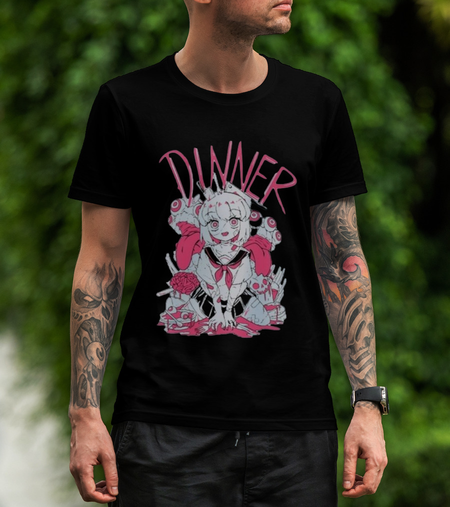 Pastel Anime Dinner With Melon Aesthetic T-Shirt