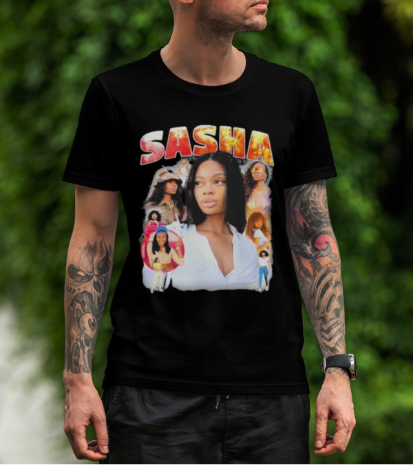 Sasha Iconic Collage Featuring Diverse Fashion Styles T-Shirt
