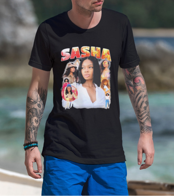 Sasha Iconic Collage Featuring Diverse Fashion Styles T-Shirt