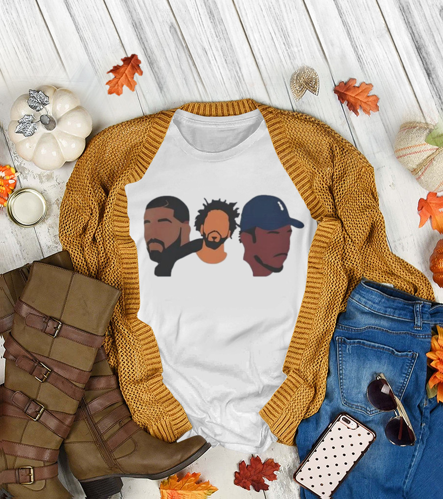 Drake J Cole Kendrick Lamar Retro Rapper Star T-Shirt