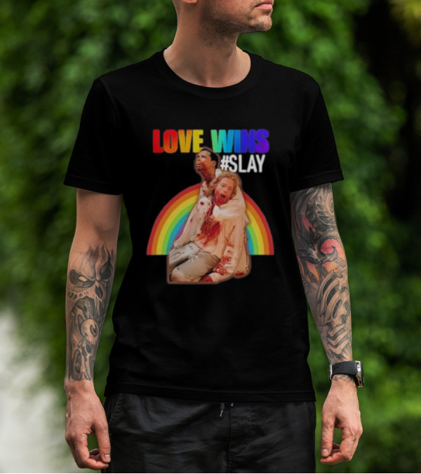 Cerpen Vampire Season 2 Love Wins #Slay Rainbow T-Shirt