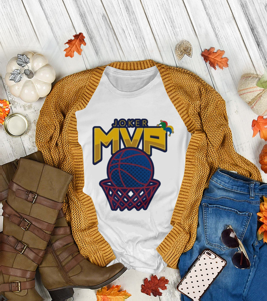 Joker MVP Basketball Net Denver Nuggets Emblem T-Shirt