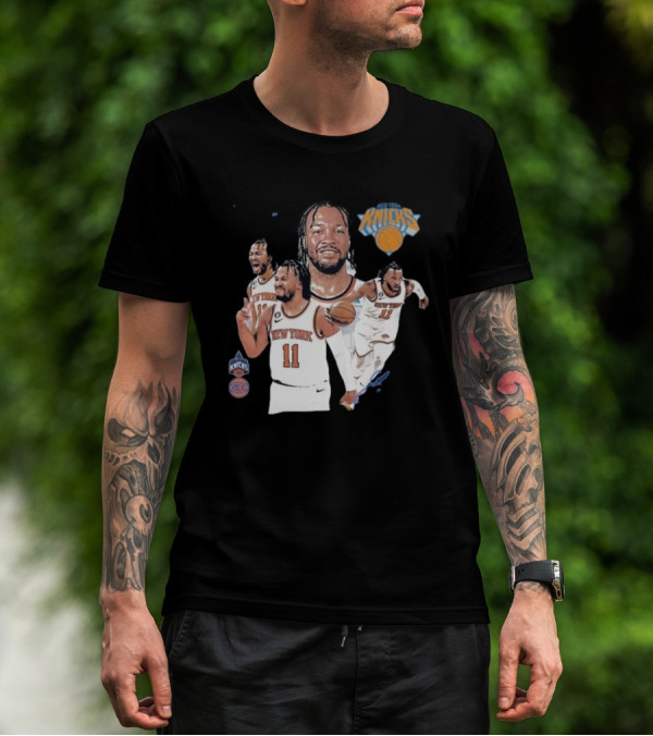 New York Knicks Jalen Brunson 11 Signature Basketball Action Moments T-Shirt