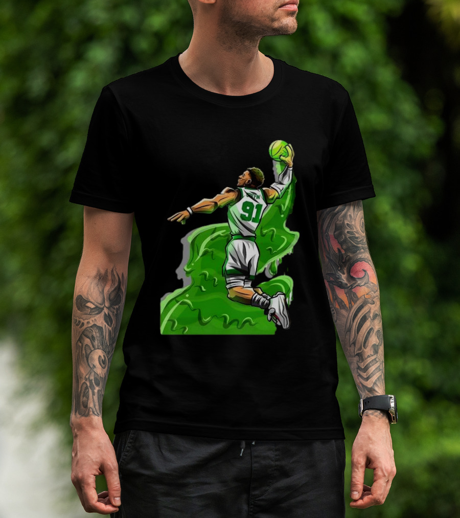 Blake Griffin Boston Celtics Number 91 Dunking Basketball T-Shirt