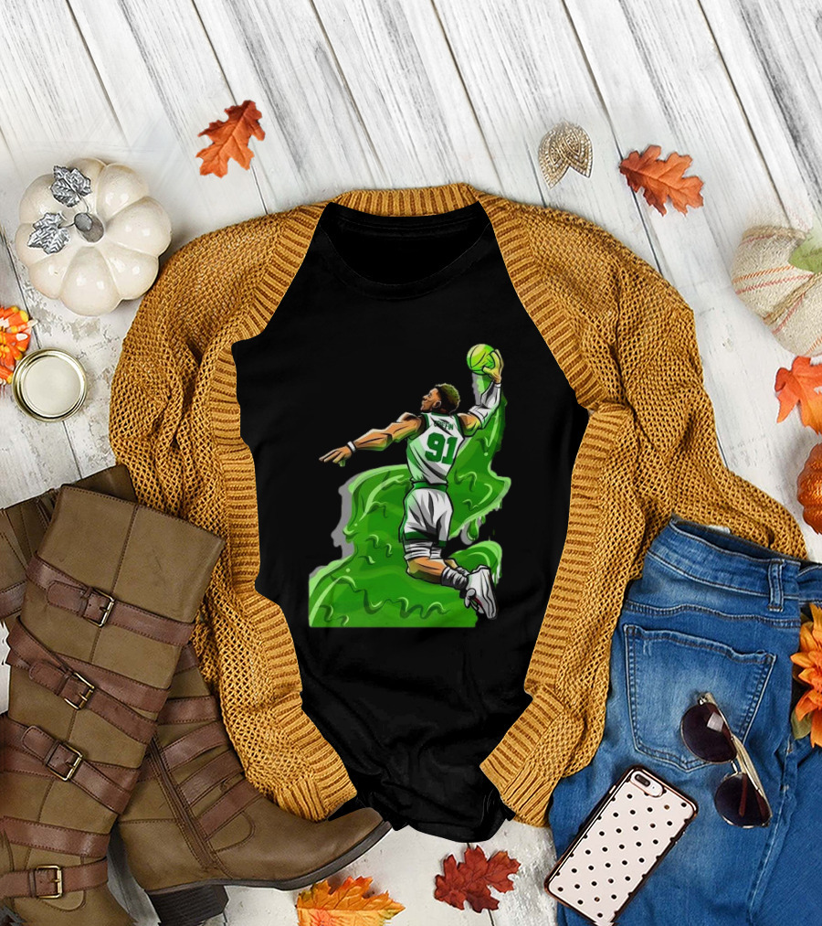 Blake Griffin Boston Celtics Number 91 Dunking Basketball T-Shirt