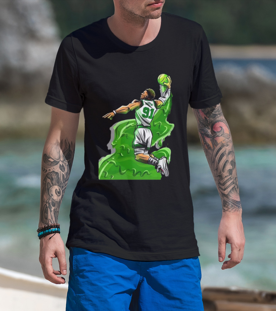 Blake Griffin Boston Celtics Number 91 Dunking Basketball T-Shirt