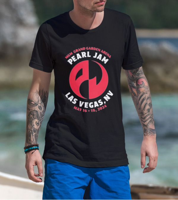 MGM Grand Garden Arena Pearl Jam Las Vegas NV May 16-18 T-Shirt