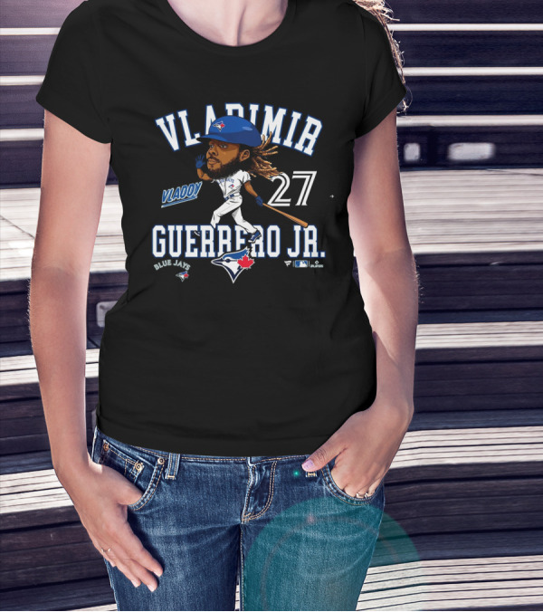 VLADIMIR GUERRERO JR. VLADDY 27 TORONTO BLUE JAYS CARICATURE BLUE JAYS T-Shirt