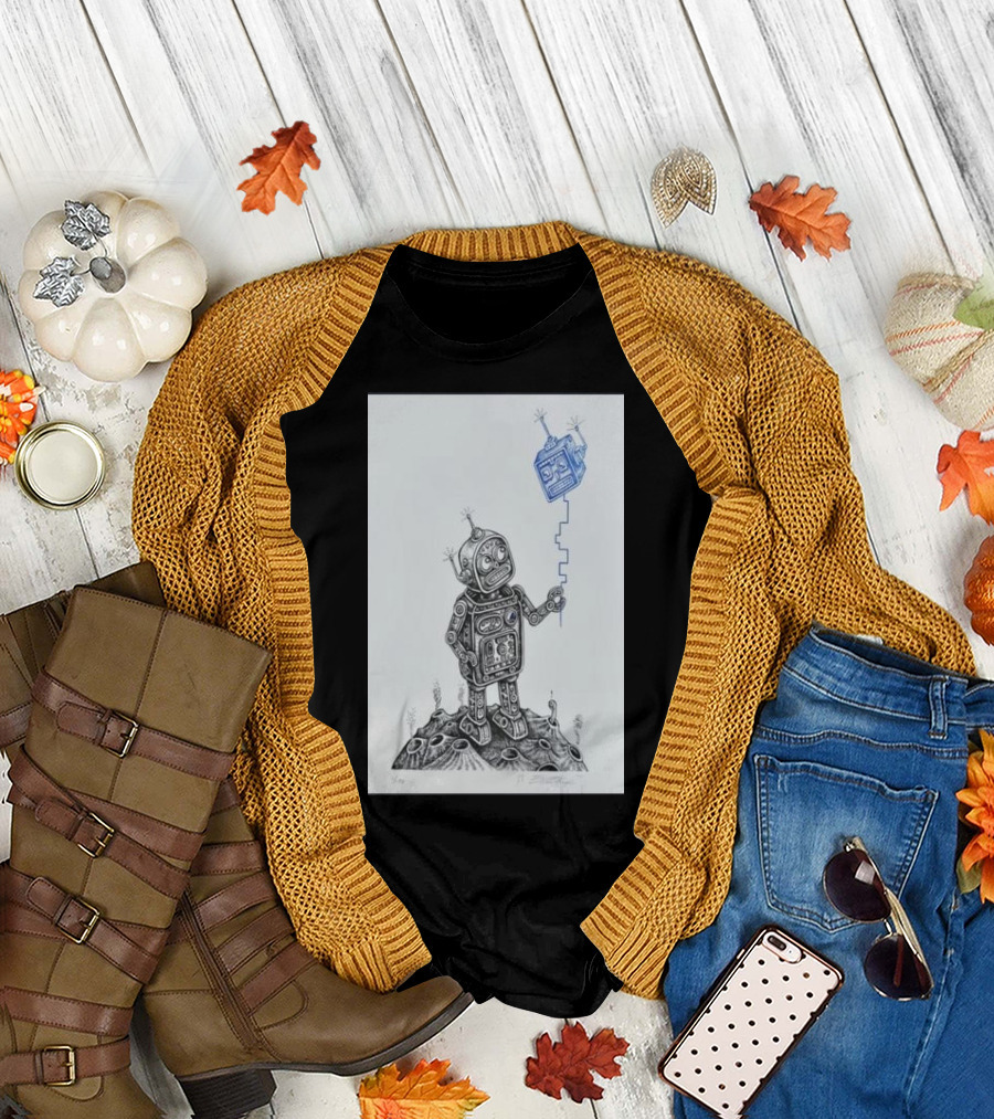 Gabba Gallery Emek Robot Balloon Friend 24 T-Shirt