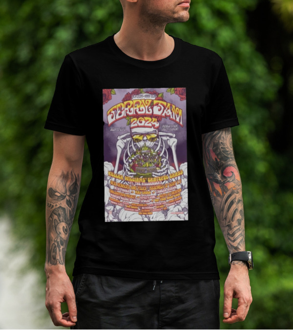 Jerry Jam Cabot VT July 19-21 2024 Featuring Keller Williams Grateful Grass And More T-Shirt