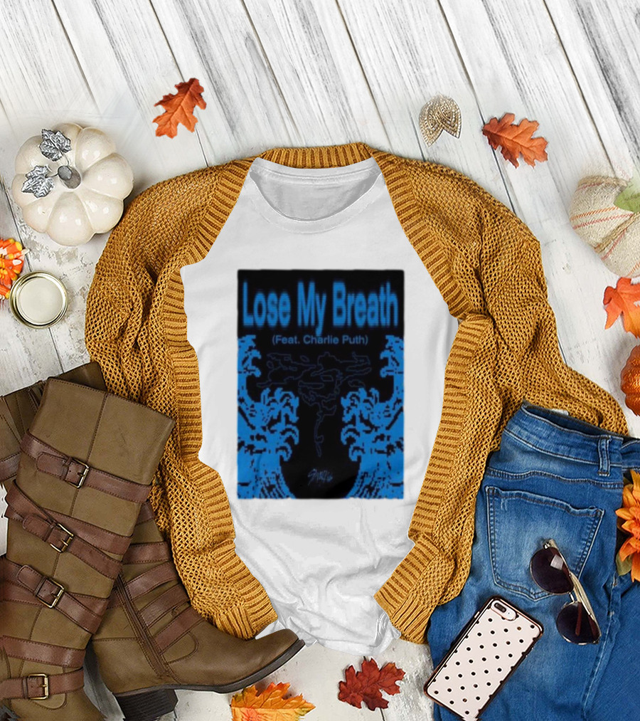 Stray Kids Lose My Breath Feat Charlie Puth Blue Wave T-Shirt