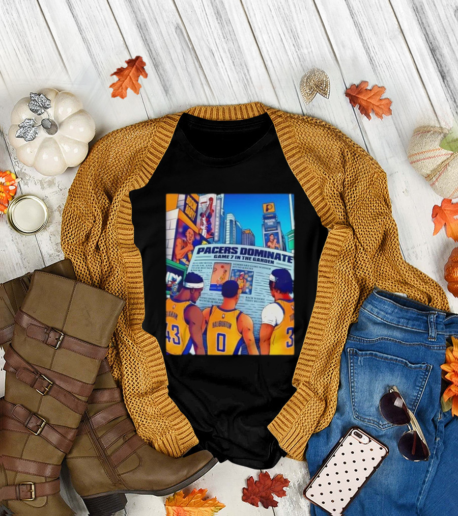 Pacers Dominate Game 7 in the Garden Broad Street Victory Highlights T-Shirt