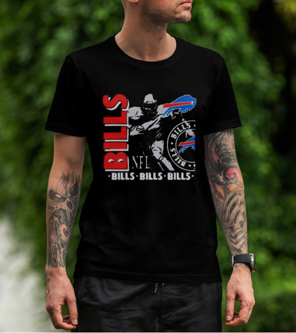 Buffalo Bills NFL Football Player Bills Bills Bills Logo T-Shirt