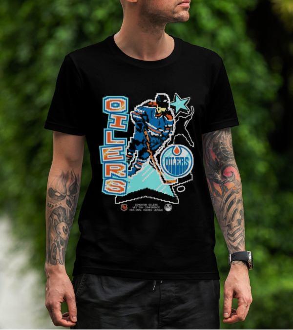 Edmonton Oilers Western Conference National Hockey League Player Retro T-Shirt