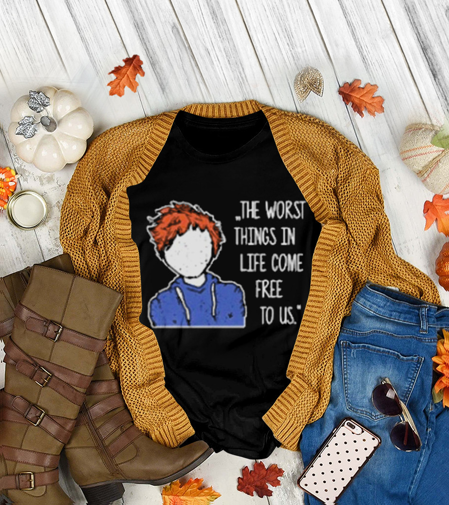 Ed Sheeran The Worst Things In Life Come Free To Us Sketch T-Shirt