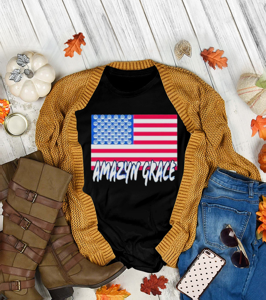 America Flag Amazyn Grace Pepsi Cap Stars T-Shirt