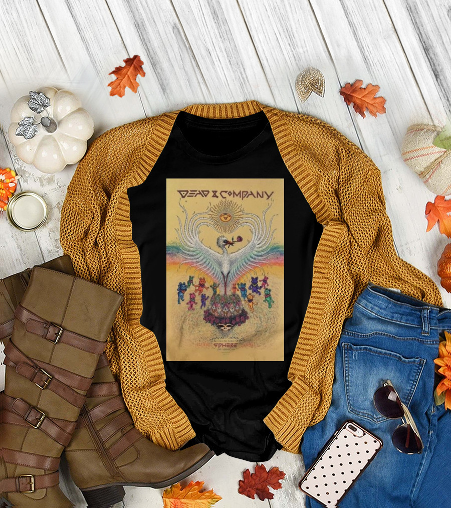 Dead And Company Tour Sphere Las Vegas Psychedelic Bear T-Shirt