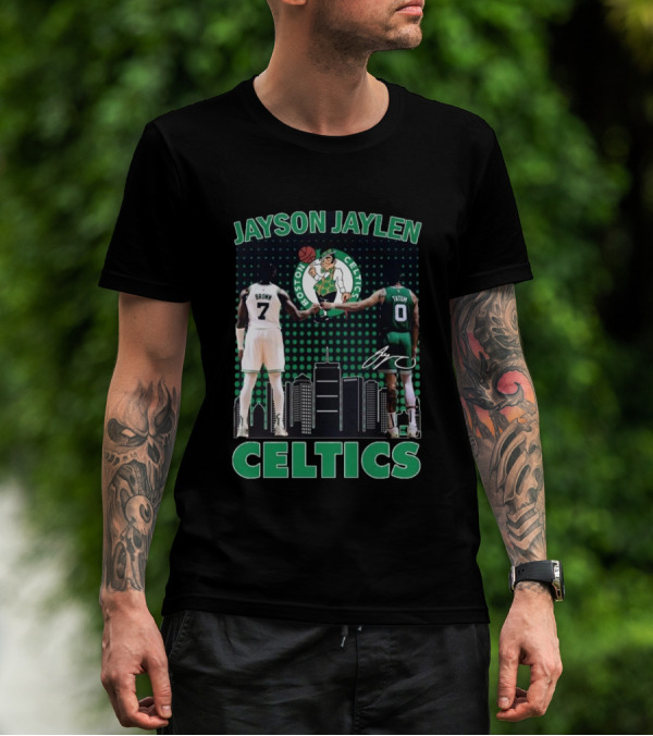 Jayson Jaylen Boston Celtics Jaylen Brown Jayson Tatum Signatures T-Shirt