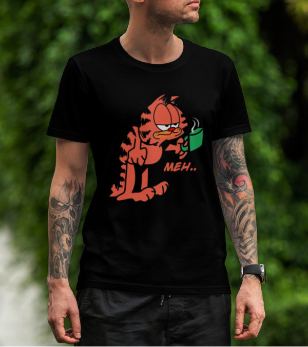 Garfield Meh Coffee Mug Mondays T-Shirt
