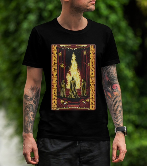 King Gizzard And The Lizard Wizard Cloaked Figures Fire May 27 T-Shirt