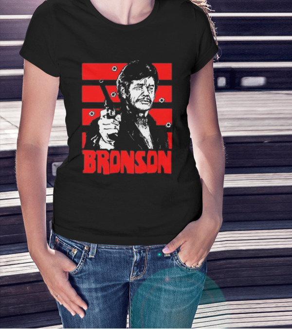 Chat Rat 99 Mag Charles Bronson 70s Movie Death Wish 1974 Gun Iconic Bronson Image T-Shirt
