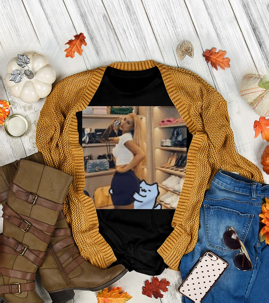 Silly Nub Cat Meme Iggy Azalea Fashion Culture T-Shirt