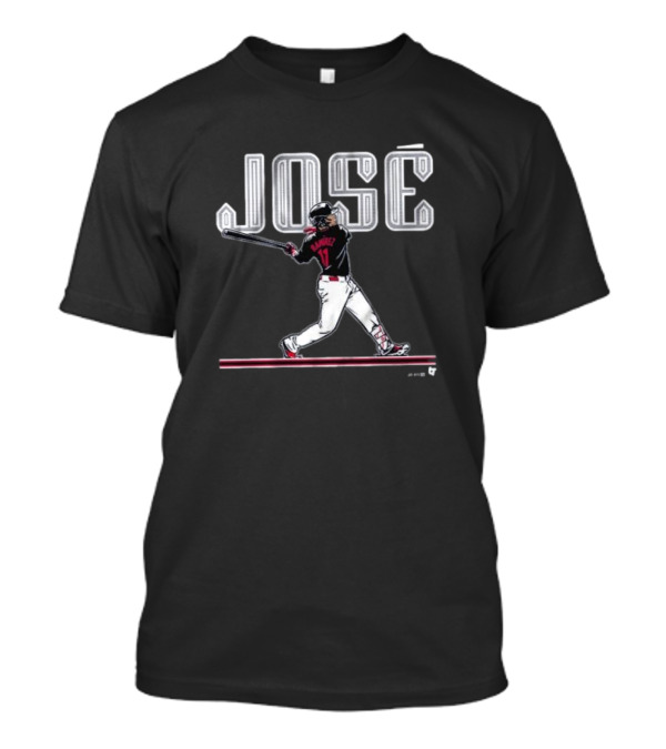 José Ramirez Number 11 Baseball Swing Iconic T-Shirt