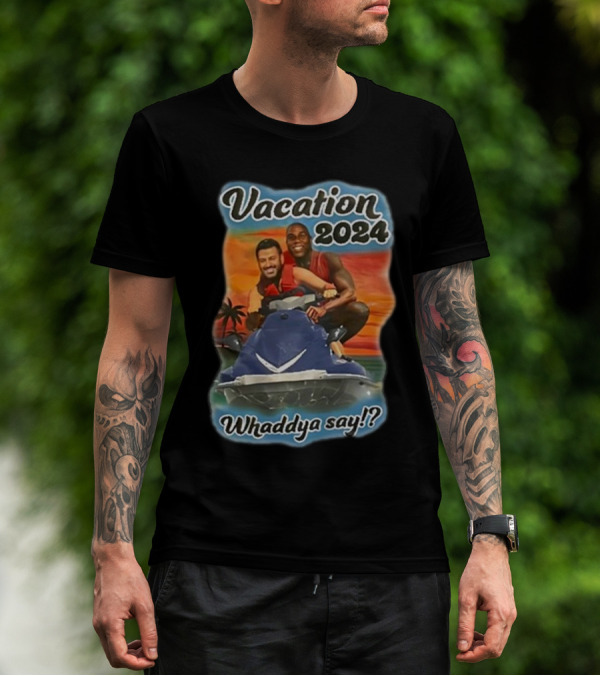 Vacation 2024 Whaddya Say Magic Johnson And Jimmy Kimmel T-Shirt