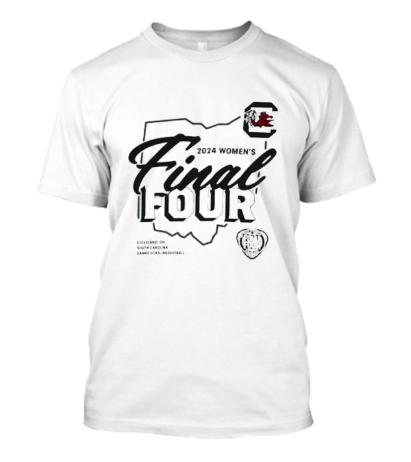 South Carolina Gamecocks 2024 Women's Final Four NCAA Basketball Tournament T-Shirt