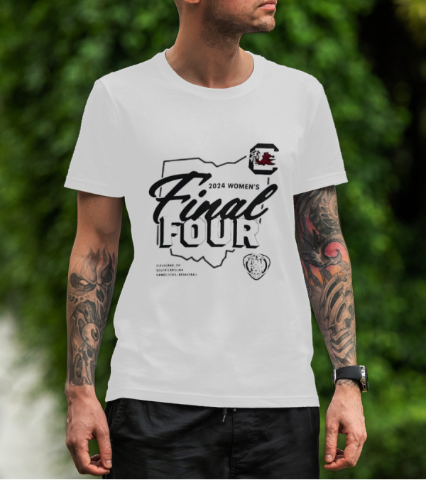 South Carolina Gamecocks 2024 Women's Final Four NCAA Basketball Tournament T-Shirt