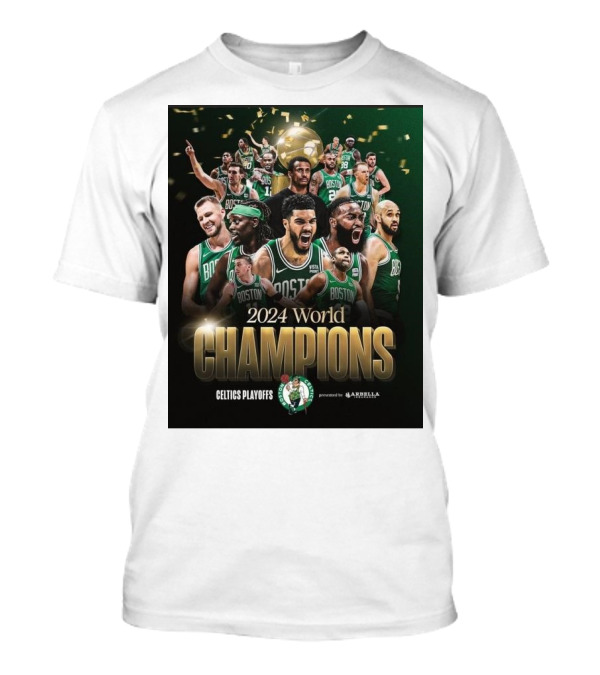 Celtics Playoffs 2024 World Champions Boston NBA T-Shirt