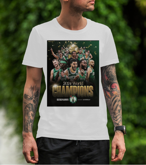 Celtics Playoffs 2024 World Champions Boston NBA T-Shirt