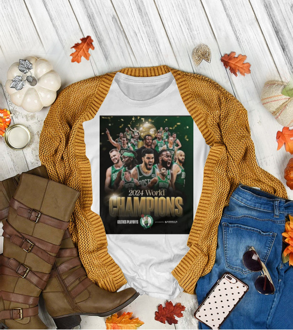 Celtics Playoffs 2024 World Champions Boston NBA T-Shirt