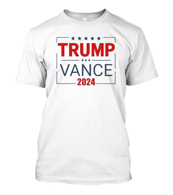 Trump Vance 2024 Election Campaign Stars And Text T-Shirt