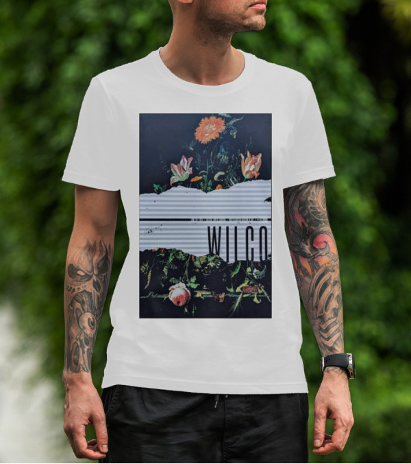 Wilco Concert North Carolina Museum Of Art Raleigh NC 6-18-2024 Floral T-Shirt