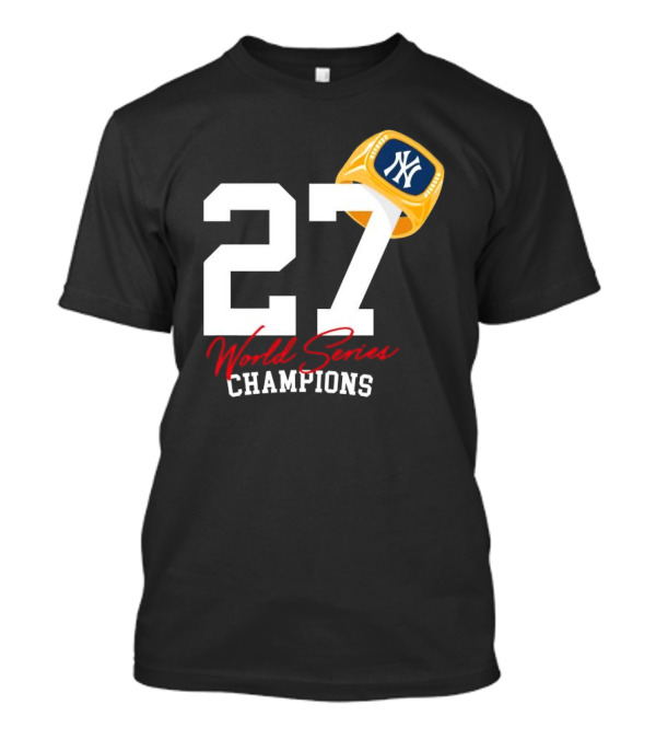World Series Champions 27 New York Yankees Ring T-Shirt