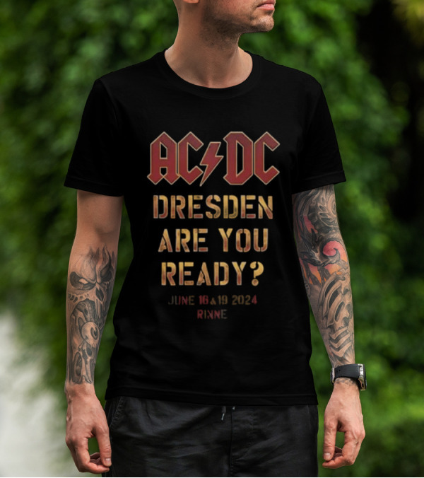 ACDC Dresden Are You Ready June 16-19 2024 Rinne Tour T-Shirt