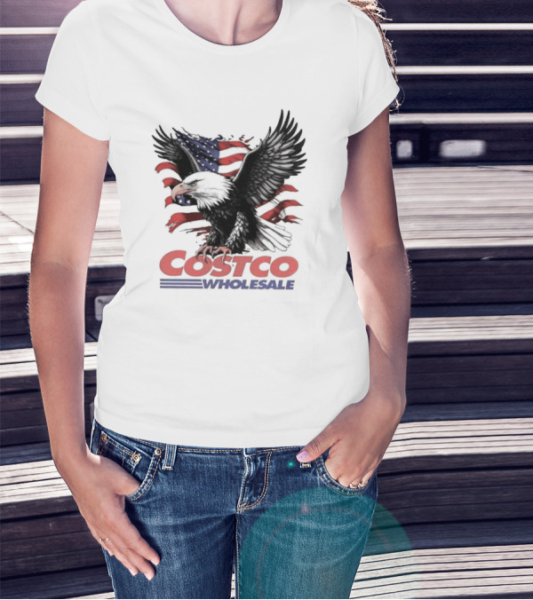 Costco Wholesale American Flag Eagle T-Shirt