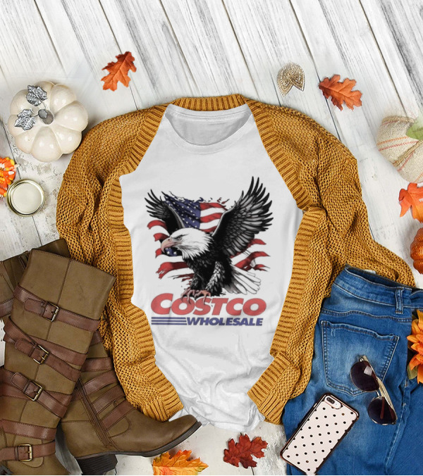 Costco Wholesale American Flag Eagle T-Shirt