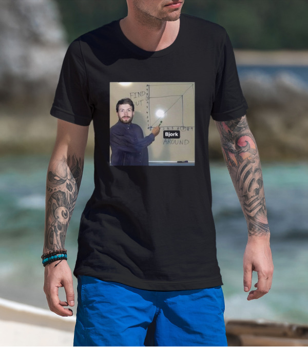 Bjork Find Out Around 2024 Chart Meme T-Shirt