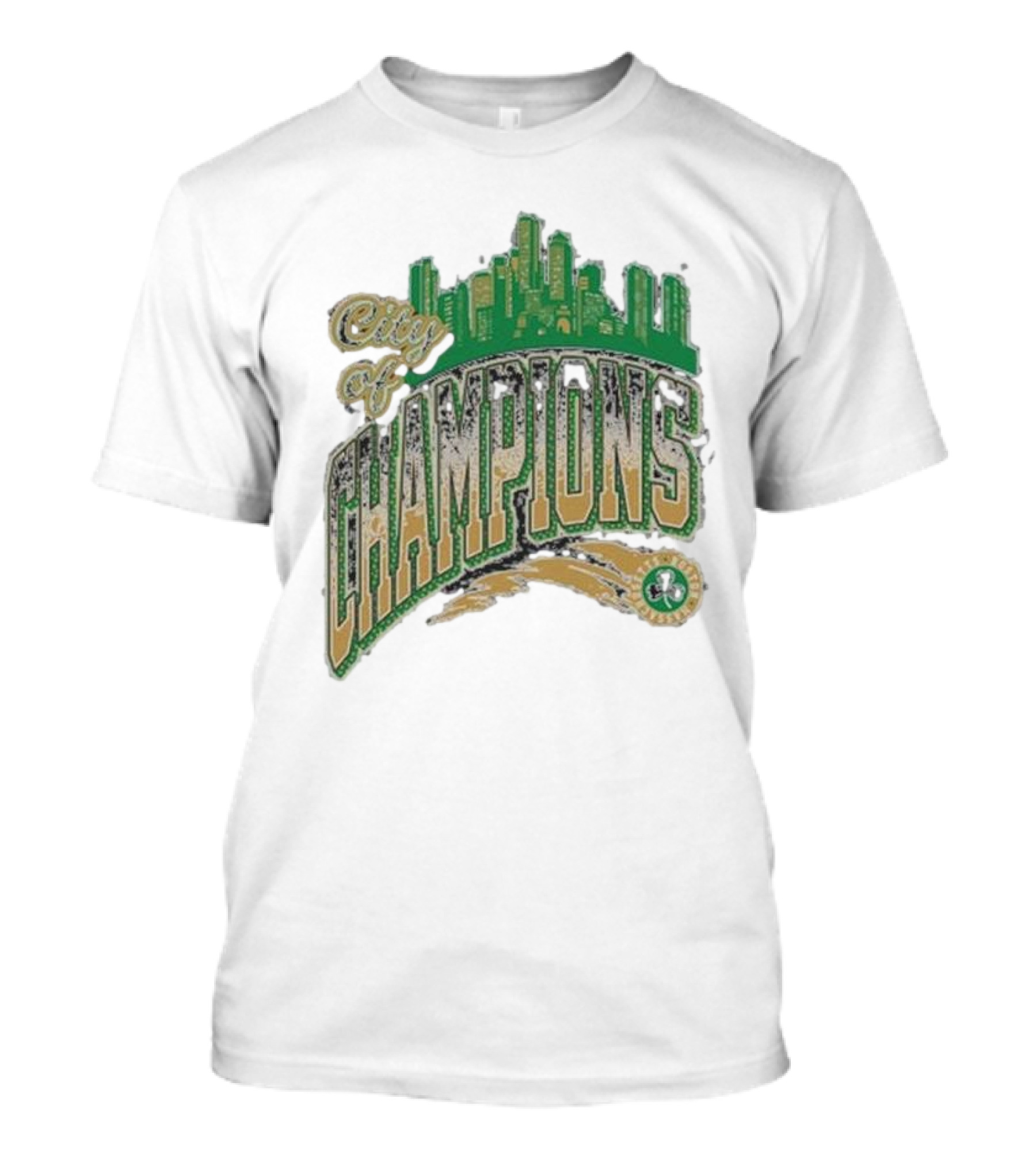 Boston Celtics City Of Champions Boston Skyline 2024 NBA Finals T-Shirt