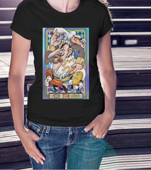 Fortunate Youth Live June 22 2024 The Coves Amphitheater Union Hall VA Trippy Cartoon T-Shirt