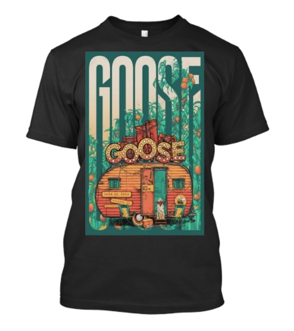 Goose Theatre June 22 2024 Retro Trailer T-Shirt