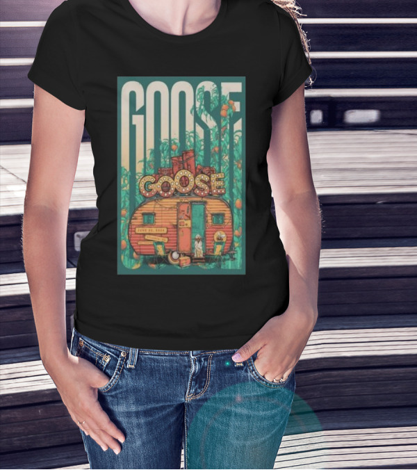 Goose Theatre June 22 2024 Retro Trailer T-Shirt