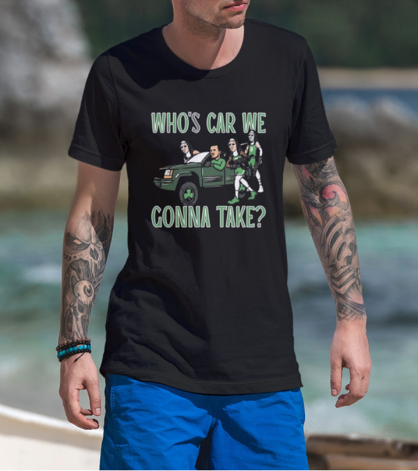 Hank Lockwood Who's Car We Gonna Take Celtics Basketball Fan T-Shirt